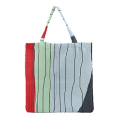 Decorative lines Grocery Tote Bag