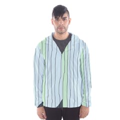 Decorative lines Hooded Wind Breaker (Men)