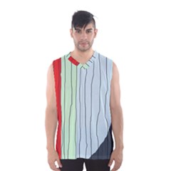 Decorative lines Men s Basketball Tank Top