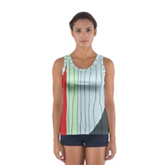 Decorative lines Women s Sport Tank Top 