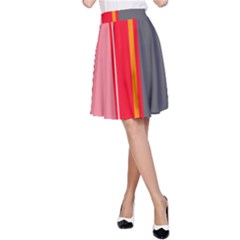 Optimistic Lines A-line Skirt