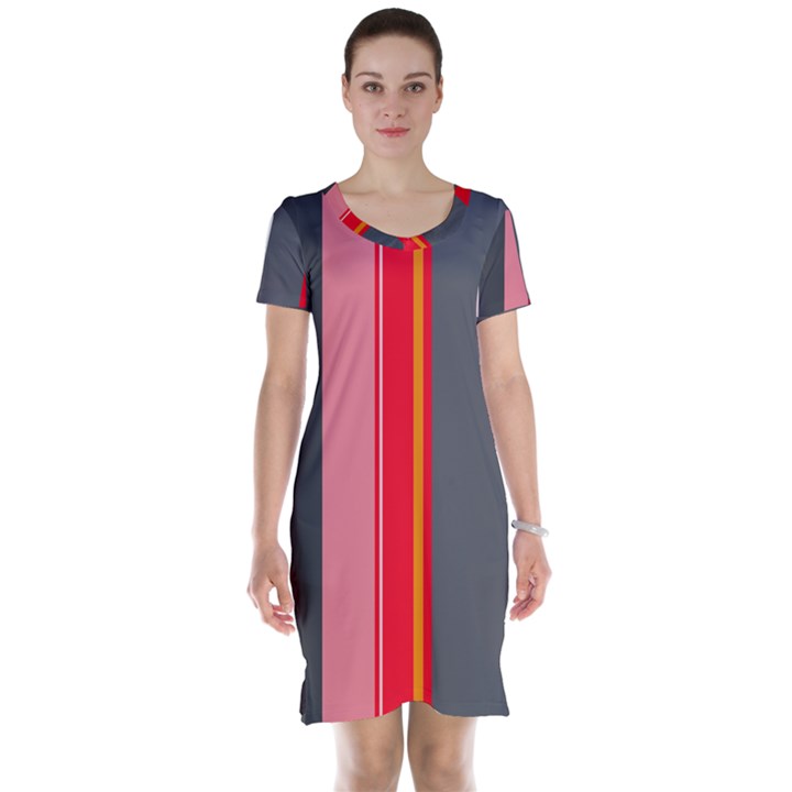 Optimistic lines Short Sleeve Nightdress