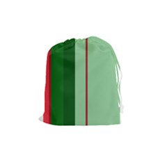 Green And Red Design Drawstring Pouches (medium)  by Valentinaart