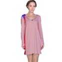 Pink elegant lines Long Sleeve Nightdress View1