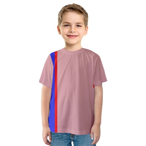 Pink Elegant Lines Kid s Sport Mesh Tee by Valentinaart