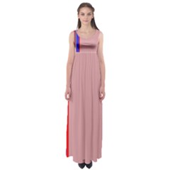 Pink Elegant Lines Empire Waist Maxi Dress by Valentinaart