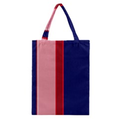 Pink and blue lines Classic Tote Bag