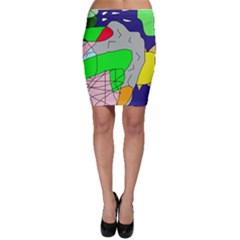 Crazy Abstraction Bodycon Skirt by Valentinaart