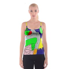 Crazy Abstraction Spaghetti Strap Top by Valentinaart