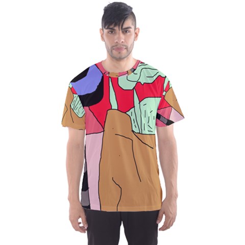 Imaginative Abstraction Men s Sport Mesh Tee by Valentinaart