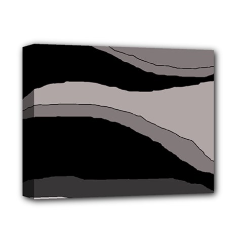 Black And Gray Design Deluxe Canvas 14  X 11  by Valentinaart