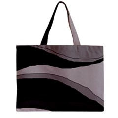 Black And Gray Design Zipper Mini Tote Bag by Valentinaart