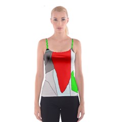 Colorful Abstraction Spaghetti Strap Top by Valentinaart