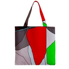 Colorful Abstraction Zipper Grocery Tote Bag by Valentinaart