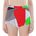 Colorful abstraction High-Waisted Bikini Bottoms View1