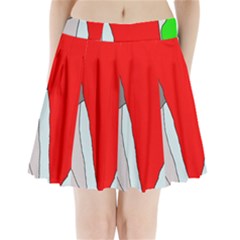 Colorful Abstraction Pleated Mini Mesh Skirt(p209)