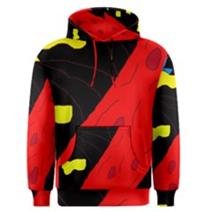 Red Abstraction Men s Pullover Hoodie by Valentinaart