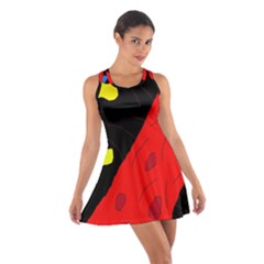 Red Abstraction Racerback Dresses by Valentinaart