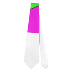 Pink Abstraction Neckties (one Side)  by Valentinaart