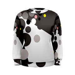 Gray, Yellow And Pink Dots Women s Sweatshirt by Valentinaart