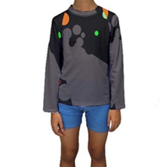 Colorful Dots Kid s Long Sleeve Swimwear by Valentinaart