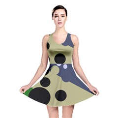 Elegant Dots Reversible Skater Dress by Valentinaart