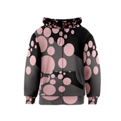 Pink Dots Kids  Zipper Hoodie