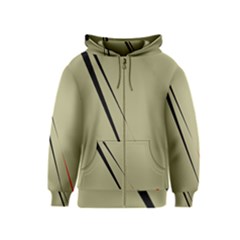 Elegant Lines Kids  Zipper Hoodie