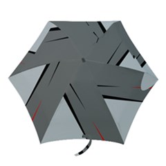 Elegant Gray Mini Folding Umbrellas by Valentinaart