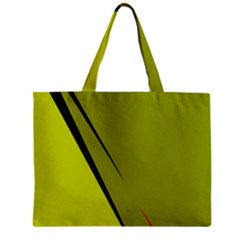 Yellow Elegant Design Zipper Mini Tote Bag by Valentinaart