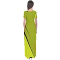 Yellow elegant design Short Sleeve Maxi Dress View2