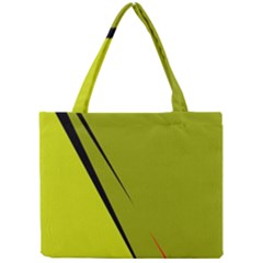 Yellow Elegant Design Mini Tote Bag by Valentinaart