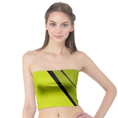 Yellow Elegant Design Tube Top by Valentinaart