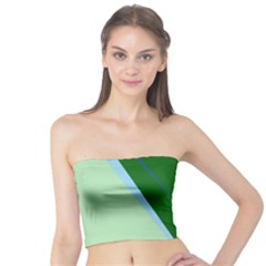 Green Design Tube Top by Valentinaart