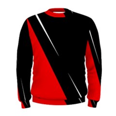 Black And Red Design Men s Sweatshirt by Valentinaart