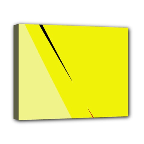 Yellow Design Canvas 10  X 8  by Valentinaart