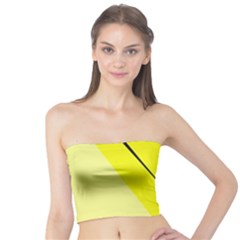 Yellow Design Tube Top by Valentinaart