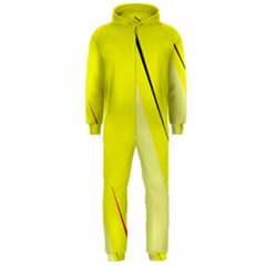 Yellow Design Hooded Jumpsuit (men)  by Valentinaart