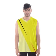 Yellow Design Men s Basketball Tank Top by Valentinaart