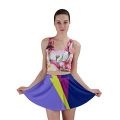 Geometrical Abstraction Mini Skirt by Valentinaart