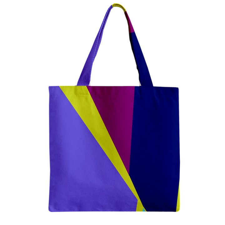 Geometrical abstraction Zipper Grocery Tote Bag