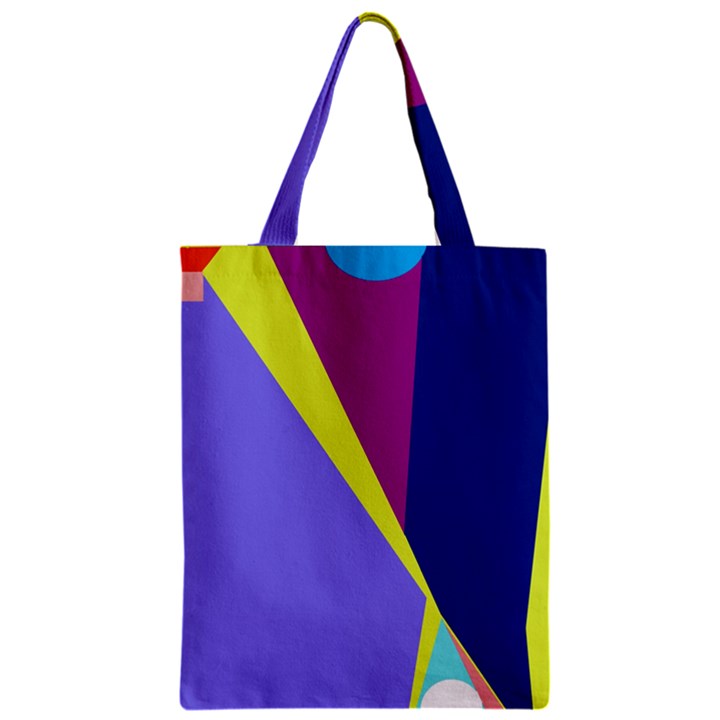 Geometrical abstraction Zipper Classic Tote Bag