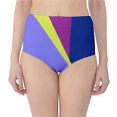 Geometrical Abstraction High-waist Bikini Bottoms by Valentinaart