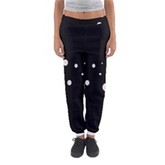 White Dots Women s Jogger Sweatpants by Valentinaart