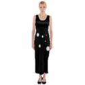 White dots Fitted Maxi Dress View1