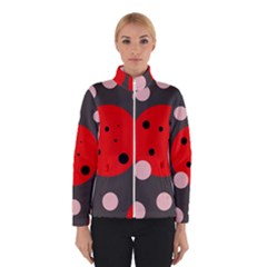 Red And Pink Dots Winterwear by Valentinaart