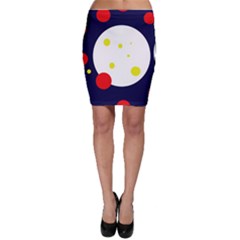 Abstract Moon Bodycon Skirt by Valentinaart