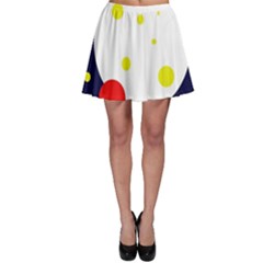 Abstract Moon Skater Skirt by Valentinaart