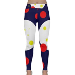 Abstract Moon Yoga Leggings by Valentinaart