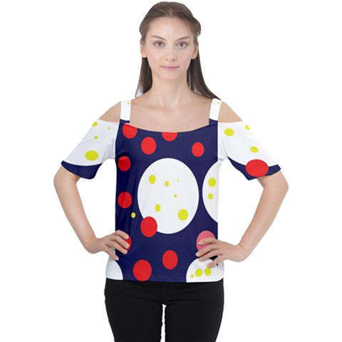 Abstract Moon Women s Cutout Shoulder Tee by Valentinaart